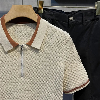 Vercelli Jacquard Polo Shirt