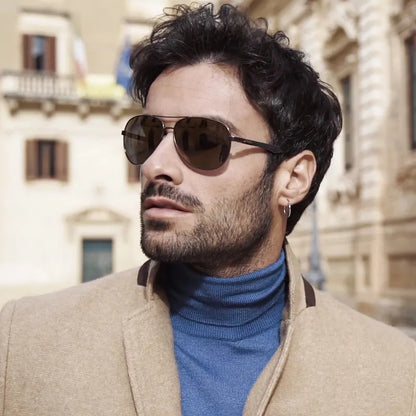 Carbon Pilot Sunglasses – Argent