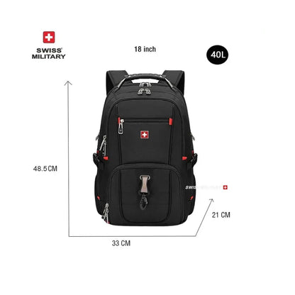 Swiss-Style Nylon Backpack