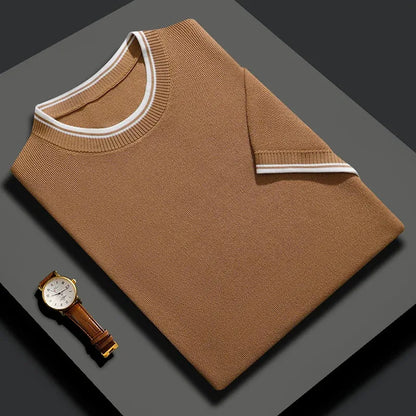 Mulberry Silk Knit T-Shirt