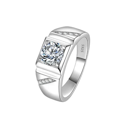 Axis Moissanite Ring