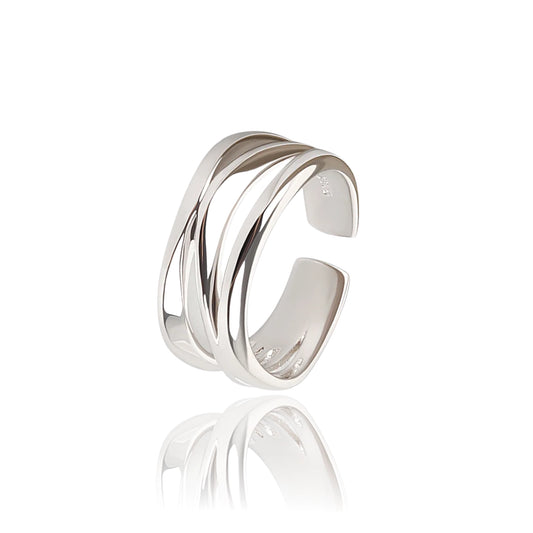 Silver Fold Ring