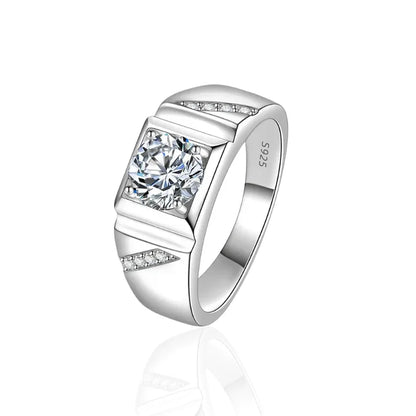 Axis Moissanite Ring
