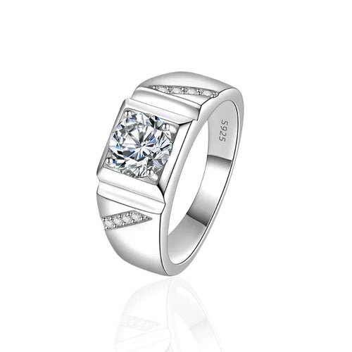 Axis Moissanite Ring