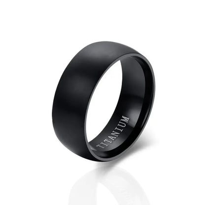 Obsidian Stainless Ring
