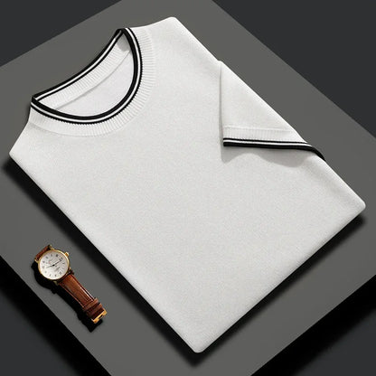 Mulberry Silk Knit T-Shirt