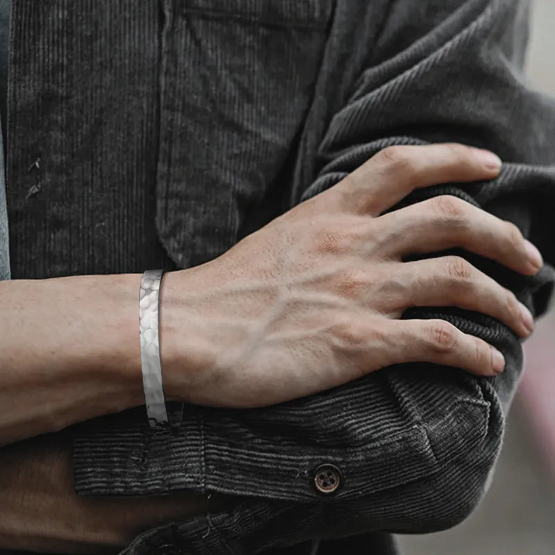 Forged Viking Bangle