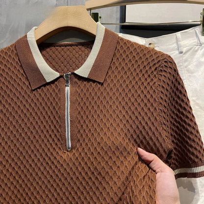 Vercelli Jacquard Polo Shirt