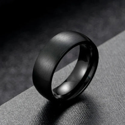 Obsidian Stainless Ring