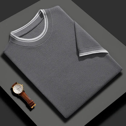 Mulberry Silk Knit T-Shirt