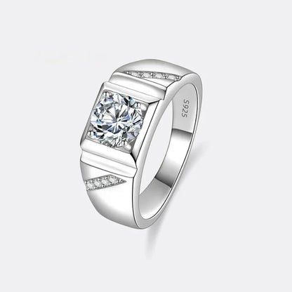 Axis Moissanite Ring
