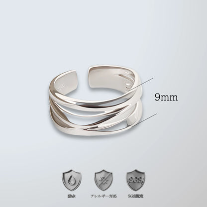 Silver Fold Ring