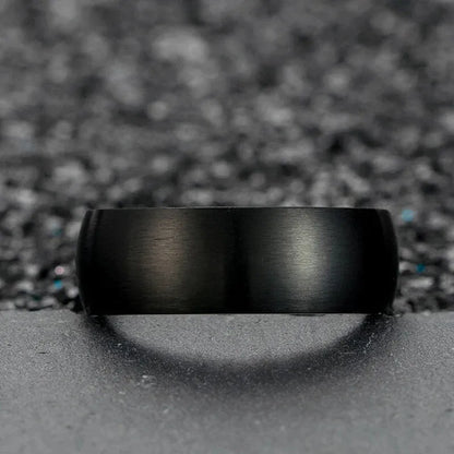 Obsidian Stainless Ring