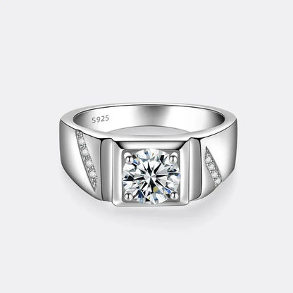 Axis Moissanite Ring