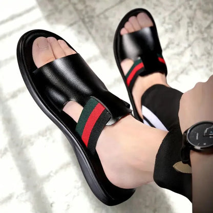 Capri Leather Slide