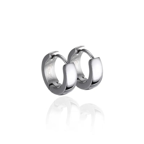 Flux Stainless Hoop Earrings