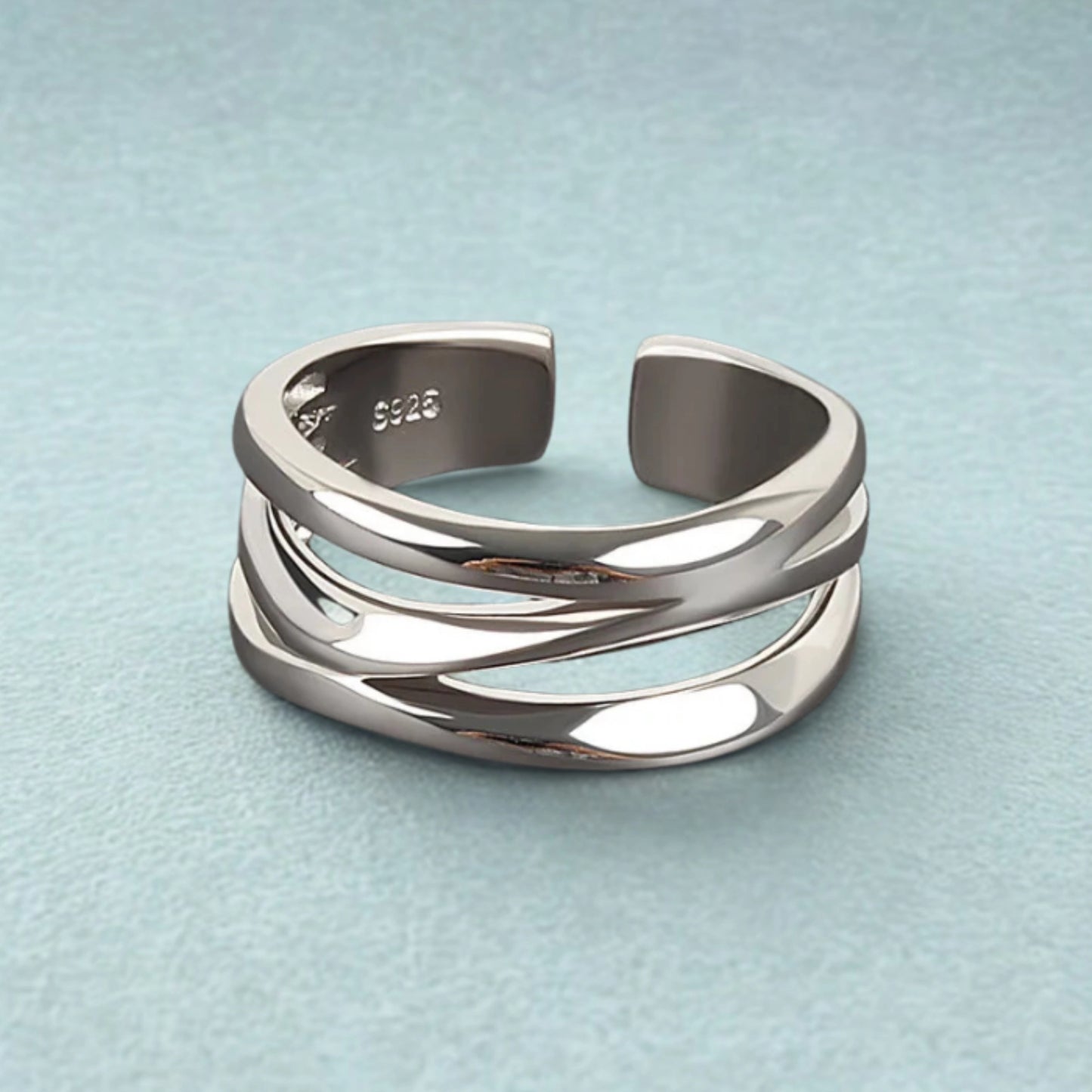 Silver Fold Ring
