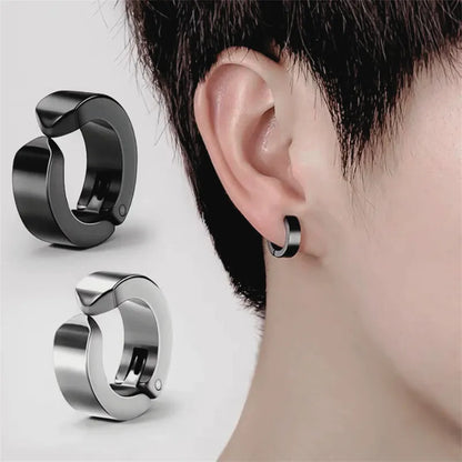 Axis Stainless Cuff Earrings