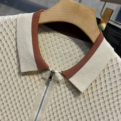 Vercelli Jacquard Polo Shirt