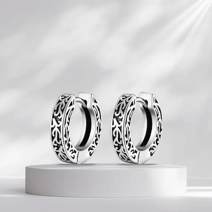 Halo Stainless Hoop Earrings