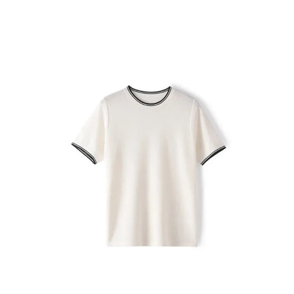 Mulberry Silk Knit T-Shirt