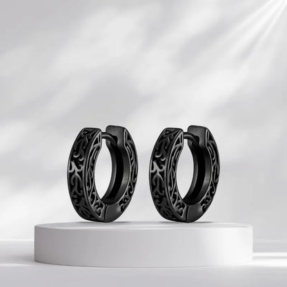 Halo Stainless Hoop Earrings