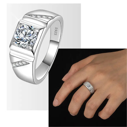 Axis Moissanite Ring