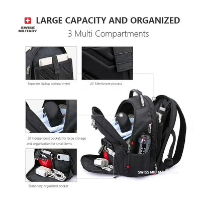 Swiss-Style Nylon Backpack