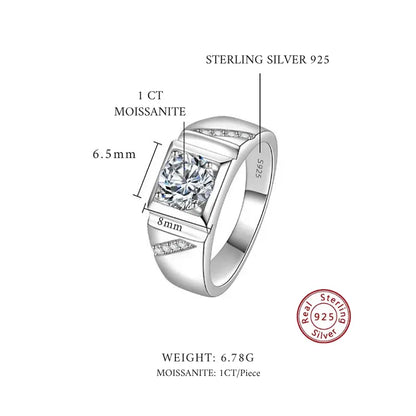 Axis Moissanite Ring