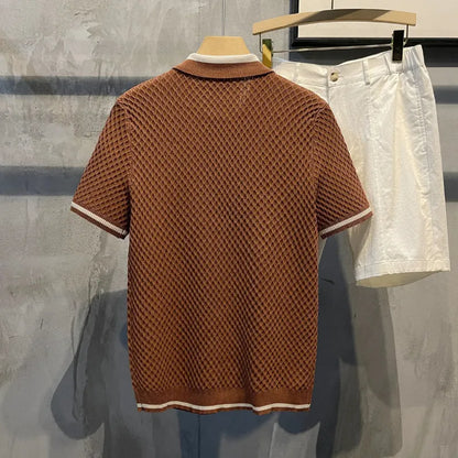 Vercelli Jacquard Polo Shirt