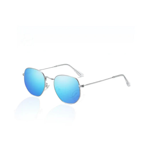 Huxley Polarized Hexagon Sunglasses – Marine