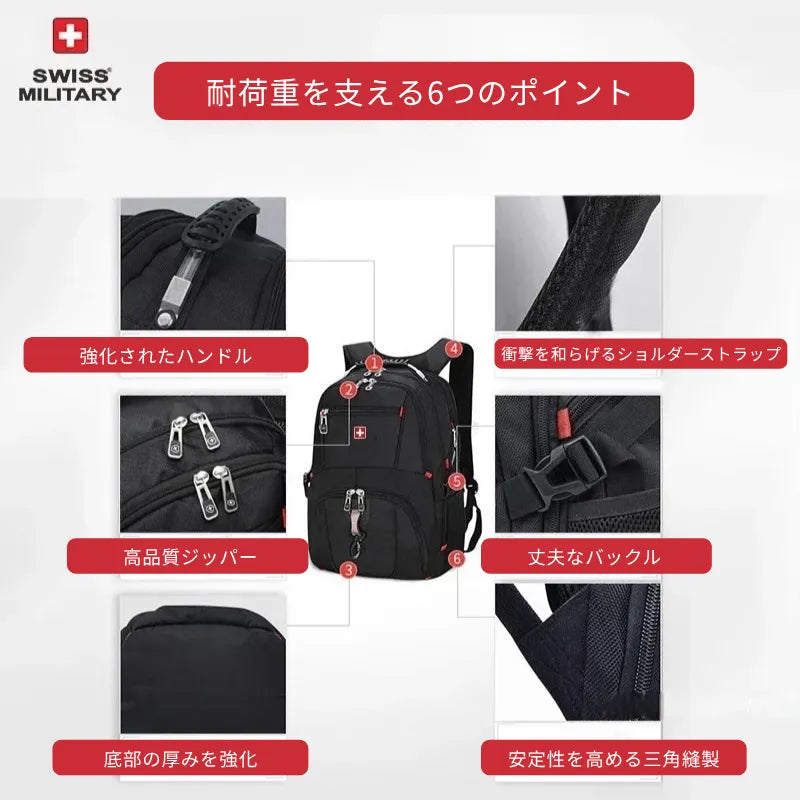 スイススタイル ナイロン バックパック