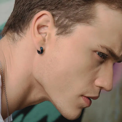 Flux Stainless Hoop Earrings