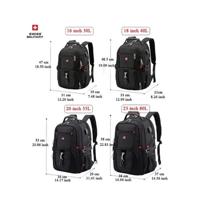 Swiss-Style Nylon Backpack