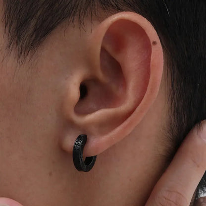 Halo Stainless Hoop Earrings