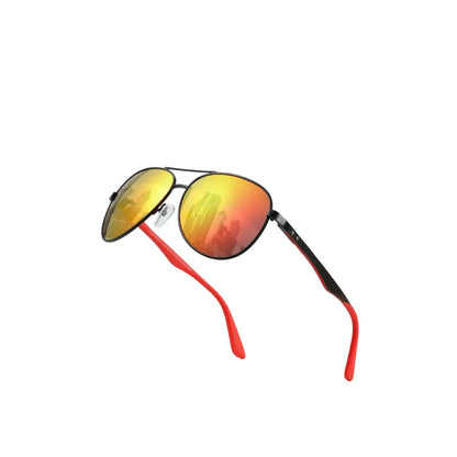 Carbon Pilot Sunglasses – Mirror Yellow